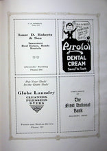 Load image into Gallery viewer, 1920 Beaumont High School Yearbook advertising 1920s ads