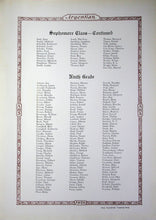 Load image into Gallery viewer, 1929 Argentine High School Ninth Grade Students Names