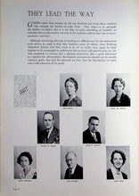 Load image into Gallery viewer, 1937 Lake View High School Faculty and Staff