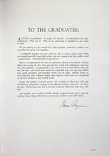 Load image into Gallery viewer, 1937 Lake View High School To The Graduates Letter