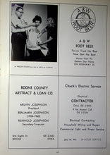 Load image into Gallery viewer, 1963 Boone High School Yearbook Advertisements Ads