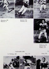 Load image into Gallery viewer, Football team player pictures in 1950 Fayetteville High School Yearbook Washington County, Arkansas