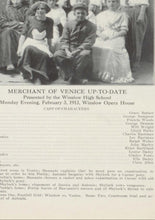 Load image into Gallery viewer, Merchant of Venice school play photo in 1913 Winslow High School Yearbook in Navajo County, Arizona