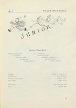 Load image into Gallery viewer, Junior Class Roll in the 1913 Winslow High School Yearbook in Navajo County, AZ