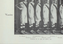 Load image into Gallery viewer, Varsity Basketball Team Picture in the 1915 Winslow High School Yearbook in Navajo County, Arizona