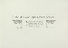 Load image into Gallery viewer, Class of 1916 Winslow High School Yearbook Annual in Navajo County, Arizona