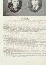 Load image into Gallery viewer, Debate Team in 1921 Winslow High School Yearbook in Navajo County, Arizona