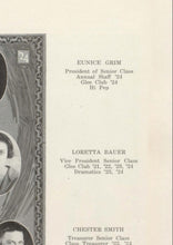 Load image into Gallery viewer, Pictures of seniors in 1924 Winslow High School Yearbook in Navajo County, AZ
