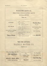 Load image into Gallery viewer, Old vintage advertising in 1925 Winslow High School Yearbook in Navajo County, Arizona Winslow Auto Company Bazell Motor Co.