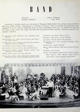 Load image into Gallery viewer, Band members and group photo in 1942 Flagstaff High School Yearbook in Coconino County, AZ
