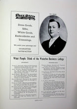 Load image into Gallery viewer, Old vintage ads in 1911 West Waterloo High School Yearbook in BlackHawk County, Iowa