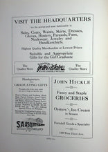 Load image into Gallery viewer, Old retro advertising in 1911 West Waterloo High School Yearbook in Black Hawk County, IA