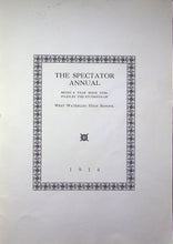 Load image into Gallery viewer, 1914 West Waterloo High School The Annual Spectator Year Book