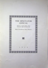 Load image into Gallery viewer, 1914 West Waterloo High School The Annual Spectator Year Book