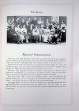 Load image into Gallery viewer, Orchestra Group Photo in 1917 Iowa City High School Yearbook in Johnson County, IA