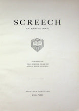 Load image into Gallery viewer, 1919 Albia High School Yearbook in Monroe County, Iowa Senior Class The Screech