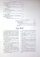 Load image into Gallery viewer, Class Will in 1942 East High School yearbook in Des Moines, IA