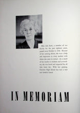 Load image into Gallery viewer, Picture in Memoriam of Miss Ada Scott in the 1947 Chariton High School Yearbook in Lucas County, Iowa