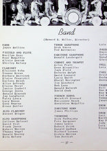 Load image into Gallery viewer, Band Photograph in the 1952 Wilson High School Yearbook in Cedar Rapids, Iowa