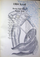Load image into Gallery viewer, 1964 Boone High School Yearbook named The Scroll in Boone, Iowa