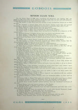 Load image into Gallery viewer, Senior Class Will in 1930 Cerro Gordo Township High School Yearbook in Piatt County, IL
