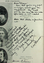 Load image into Gallery viewer, Pictures of faculty and teachers in 1930 Cerro Gordo Township High School Yearbook in Piatt County, Illinois