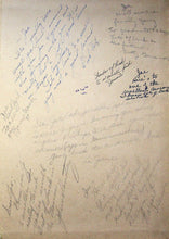 Load image into Gallery viewer, Student autographs and handwritten notes in 1943 DeKalb Township High School Yearbook in Dekalb County, Illinois