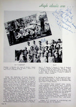 Load image into Gallery viewer, Hi-Y Cabinet and group photos in 1943 DeKalb Township High School Yearbook in IL