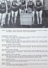 Load image into Gallery viewer, Varsity Basketball Team Pictures in 1944 Stronghurst Community High School Yearbook in Henderson County, Illinois