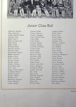 Load image into Gallery viewer, Class Roll and Photo of Juniors at Central High School in Fort Wayne Indiana during the 1927 school year