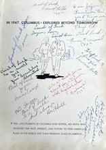 Load image into Gallery viewer, Cursive handwriting by students in 1947 Columbus High School Yearbook in Bartholomew County, Indiana