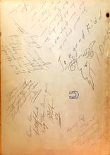 Load image into Gallery viewer, 1946 Washington High School in Kansas cursive handwriting notes and inscriptions