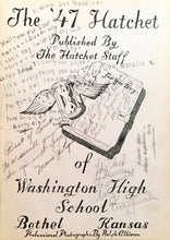 Load image into Gallery viewer, The 1947 Hatchet Yearbook of Washington High School in Kansas City, KS