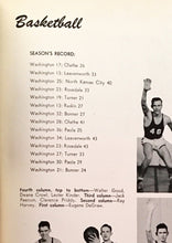 Load image into Gallery viewer, 1947 Washington Rural High School Yearbook Basketball Team in Bethel, KS
