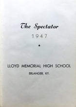 Load image into Gallery viewer, 1947 Lloyd Memorial High School yearbook The Spectator in Erlanger, Kentucky