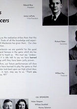 Load image into Gallery viewer, Class officers and senior portraits in the 1947 Mackenzie High School Yearbook in Detroit, Michigan