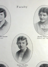 Load image into Gallery viewer, Faculty pictures in 1920 Windom High School Yearbook in Cottonwood County, Minnesota