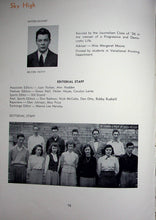 Load image into Gallery viewer, Student Editorial Staff in the 1949 Lee Edwards High School Yearbook in Asheville, North Carolina