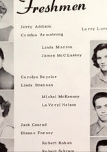 Load image into Gallery viewer, Photos of Freshmen Students in 1957 Newcastle High School yearbook in Dixon County, Nebraska