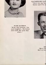Load image into Gallery viewer, Portrait Photos of Seniors in 1957 Newcastle High School yearbook in Dixon County, Nebraska