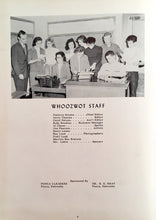 Load image into Gallery viewer, Whoowot Staff Yearbook in Class of 1957 Newcastle High School in Dixon County, Nebraska