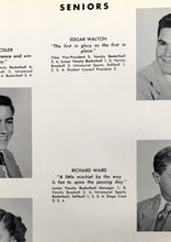 Load image into Gallery viewer, Seniors Student Photos in the 1950 Ardsley High School Yearbook in New York