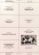 Load image into Gallery viewer, Vintage ads from the 1946 Sulphur Springs High School in Crawford County, Ohio