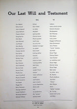 Load image into Gallery viewer, Senior Student last will and testament in 1948 Miamisburg High School Yearbook in Montgomery County, Ohio