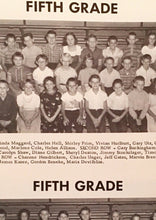 Load image into Gallery viewer, Fifth Grade Class pictures in the 1958 West Alexandria High School yearbook in Preble County, Ohio