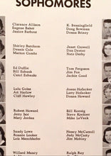 Load image into Gallery viewer, Photos of Sophomore Students in the 1958 West Alexandria High School yearbook Preble County, Ohio