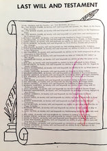 Load image into Gallery viewer, Students' last will and testament in the 1958 West Alexandria High School yearbook Preble County, Ohio