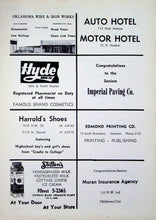 Load image into Gallery viewer, Old vintage ads in the 1958 Bishop McGuinness Catholic High School Yearbook in Oklahoma City