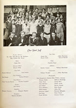 Load image into Gallery viewer, Vintage class book staff photo in 1929 South Hills High School yearbook in Pittsburgh, Pennsylvania