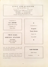 Load image into Gallery viewer, Old Advertisements in the 1949 Cranberry High School Yearbook in Venango County, Pennsylvania